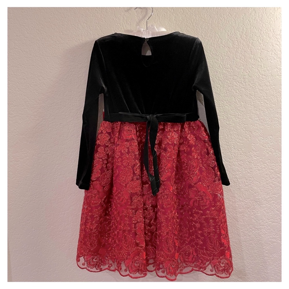 Girls Rare Editions holiday dress - Picture 2 of 4